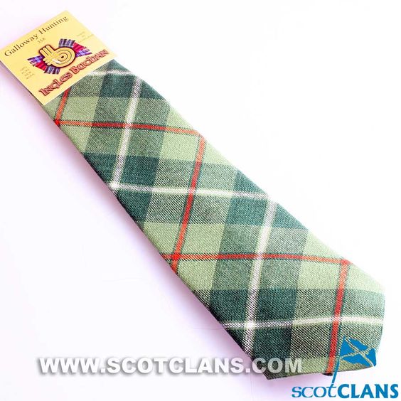 Pure Wool Tie in Galloway Hunting Tartan