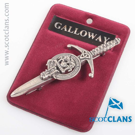 Clan Crest Pewter Kilt Pin with Galloway Crest