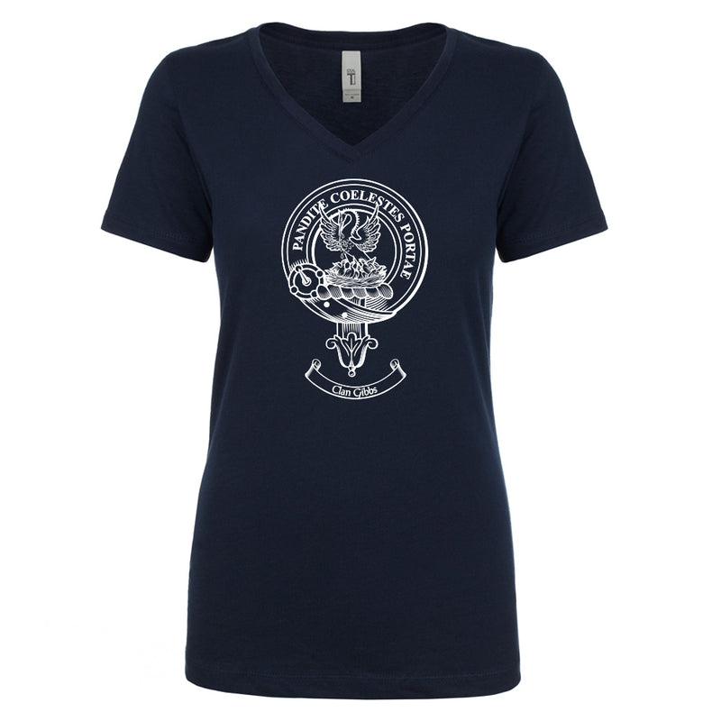 Gibbs Clan Crest Ladies Ouline T-Shirt