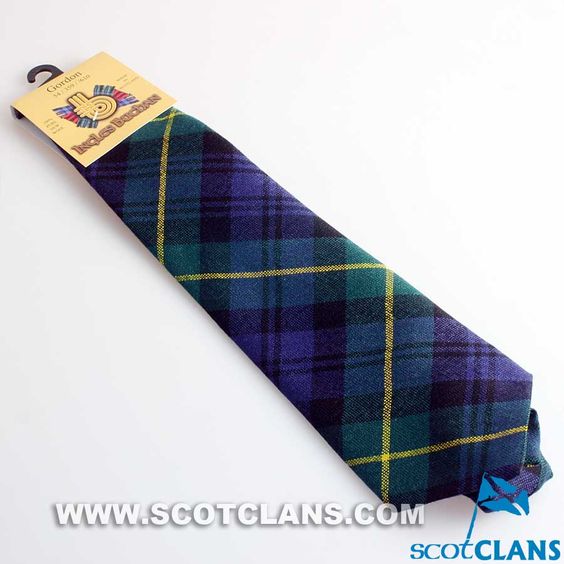 Pure Wool Tie in Gordon Modern Tartan