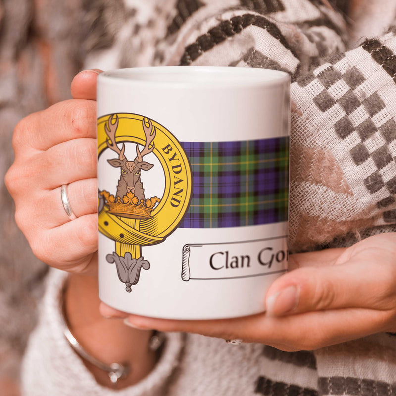 Gordon Clan Crest and Tartan Mug