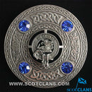 Graham Clan Crest Pewter Plaid Brooch