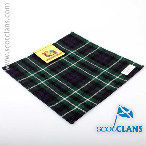 Wool Tartan Pocket Square in Graham of Montrose Modern Tartan