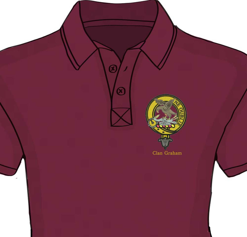 Graham Clan Crest Embroidered Polo