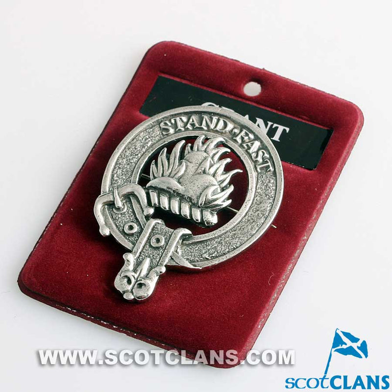 Grant Clan Crest Badge in Pewter