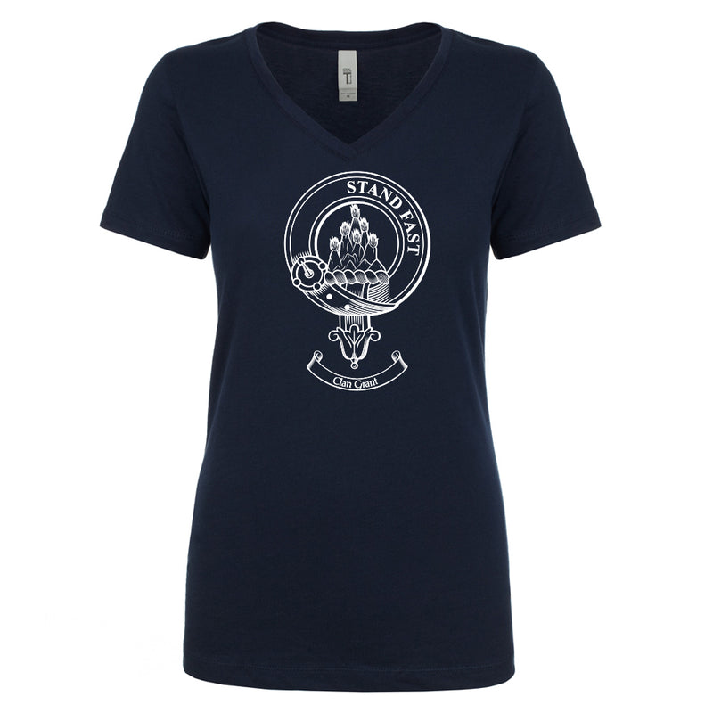Grant Clan Crest Ladies Ouline T-Shirt