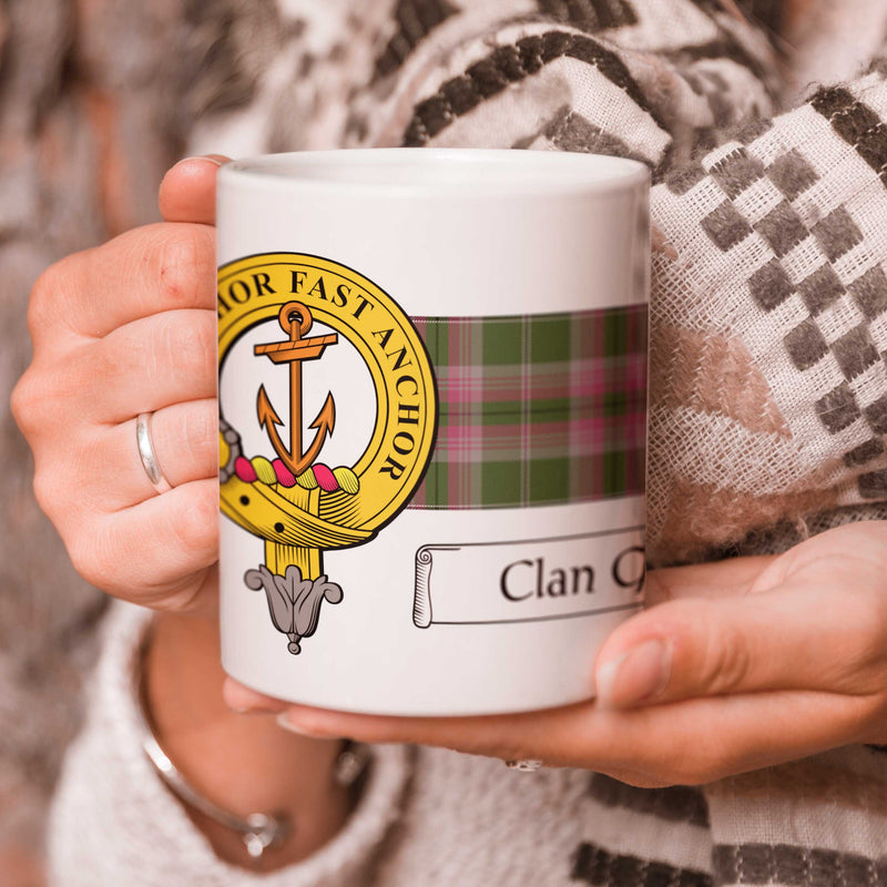 Gray Clan Crest and Tartan Mug
