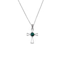 Heathergems Open Cross Silver Pendant