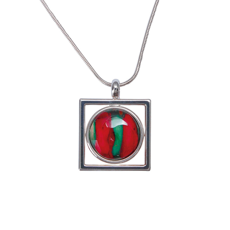 Heathergems Open Square Pendant