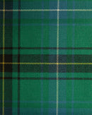 Roll of Heavy Weight Tartan per meter stretched out, demonstrating its wide 140cm width and rich pattern.