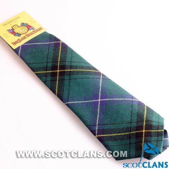 Pure Wool Tie in Henderson Modern Tartan