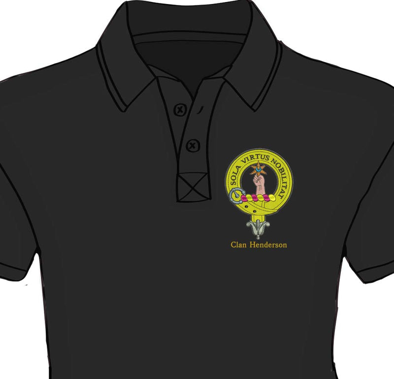 Henderson Clan Crest Embroidered Polo