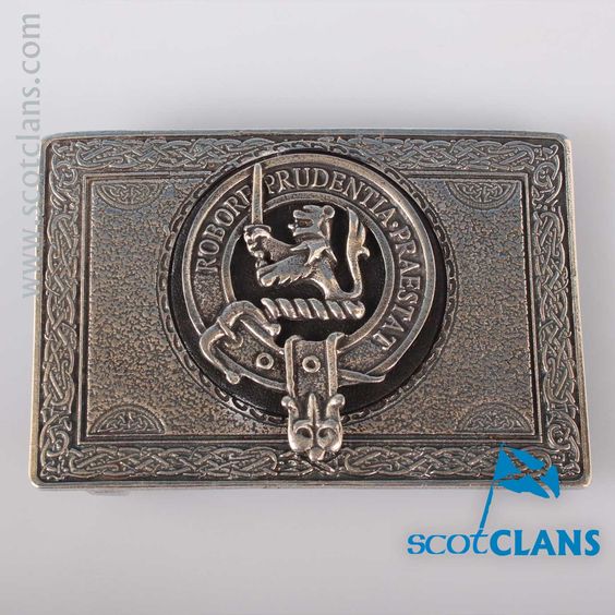 Young Pewter Clan Crest Buckle For Kilt Belts