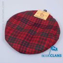 Pure Wool Golf Cap in Ross Modern Tartan showcasing luxurious 100% wool with a versatile design for golf, shooting, or everyday wear.