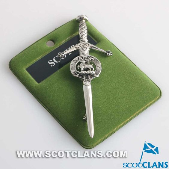 Clan Crest Pewter Kilt Pin with Scott Crest