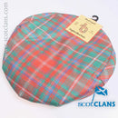Custom made Pure Wool Golf Cap in MacDougall Ancient Tartan showcasing luxurious comfort and a versatile design.