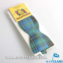 MacInnes Ancient Tartan Self Tie Bow Tie featuring a classic tartan pattern for formal occasions and weddings, crafted by Ingles Buchan.