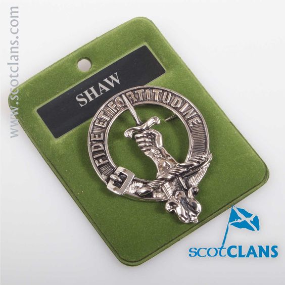 Shaw Clan Crest Badge in Pewter