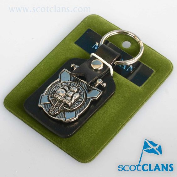 MacBean Clan Crest Pewter Key Fob