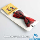 Kerr Modern Tartan Bow Tie made from 100% pure new wool, featuring vibrant colors and an adjustable strap for perfect fit.
