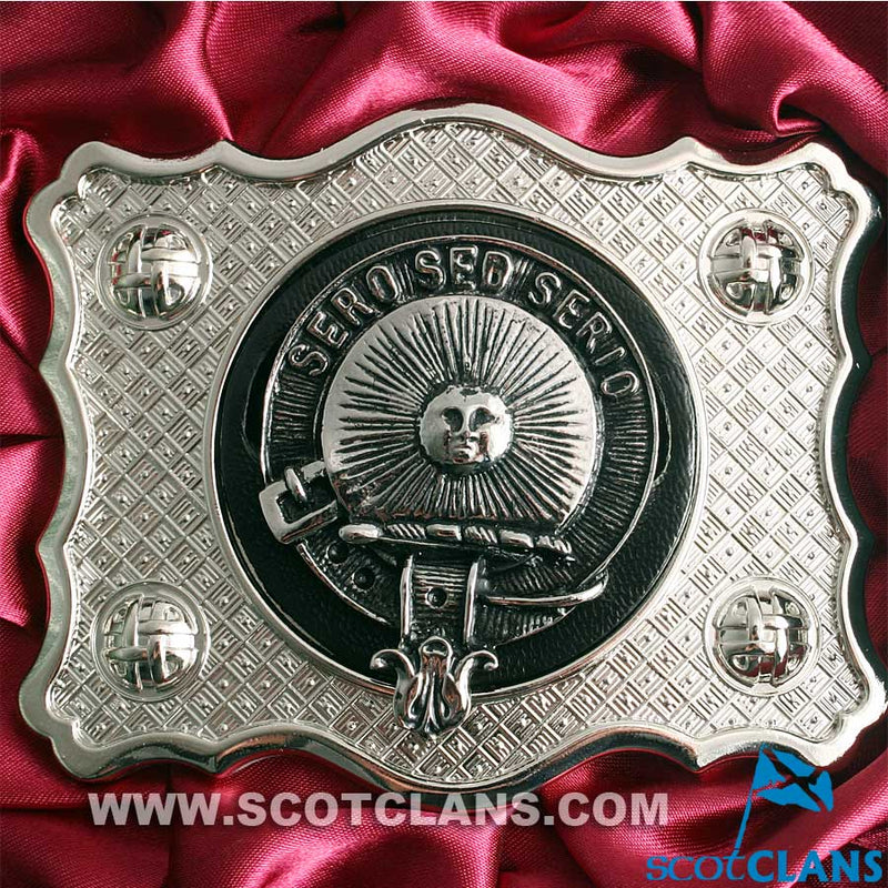 Kerr Pewter Clan Crest Buckle For Kilt Belts