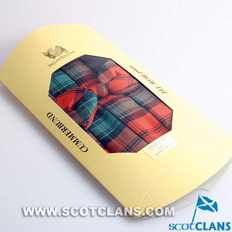Cummerbund and Wing Collar Bow Tie set in Kerr Ancient Tartan