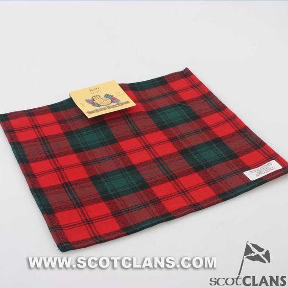 Wool Tartan Pocket Square in Kerr Modern Tartan