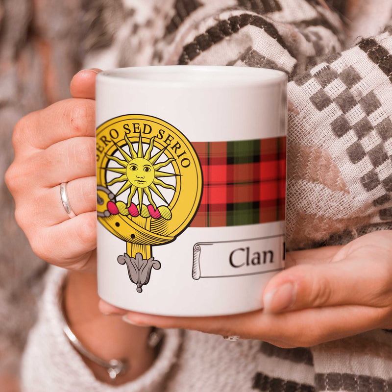 Kerr Clan Crest and Tartan Mug
