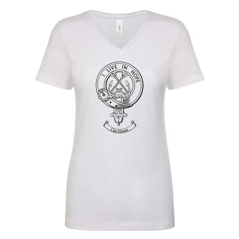 Kinnear Clan Crest Ladies Ouline T-Shirt