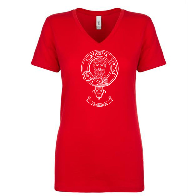 Kirkcaldy Clan Crest Ladies Ouline T-Shirt