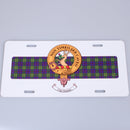 Clan Crest & Tartan Novelty License Plate