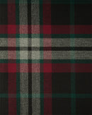 Folded Heavy Weight Tartan fabric demonstrating a substantial weight and soft texture, perfect for DIY enthusiasts.