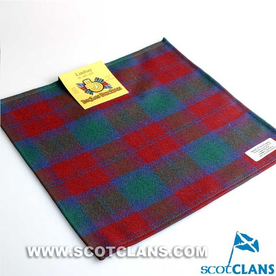 Wool Tartan Pocket Square in Lindsay Modern Tartan