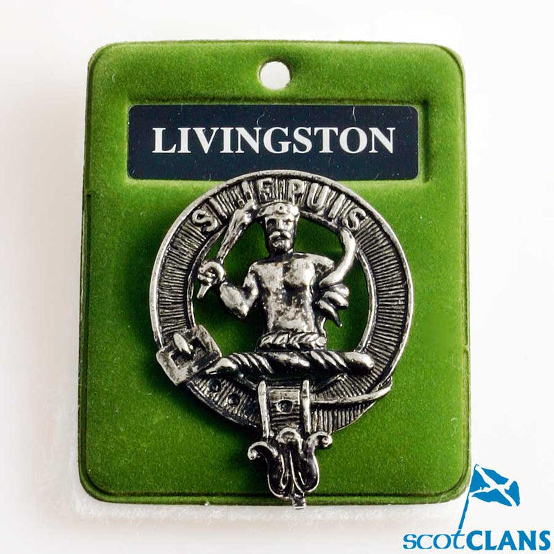 Livingston Clan Crest Badge in Pewter