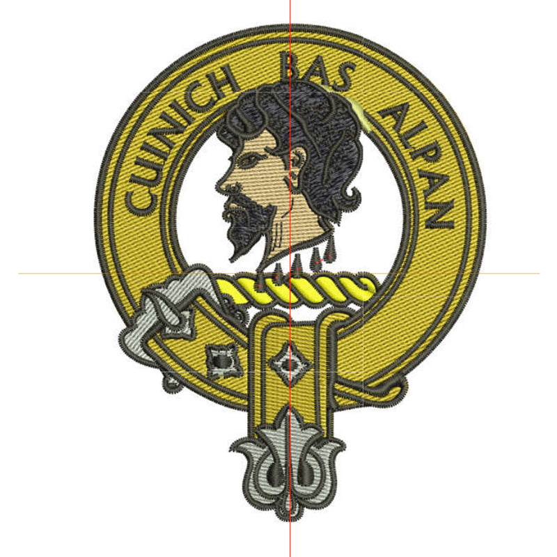 MacAlpine Clan Crest Embroidered Rugby Shirt