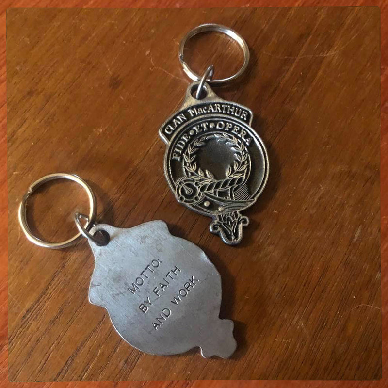 Clan MacArthur Metal  Keyring