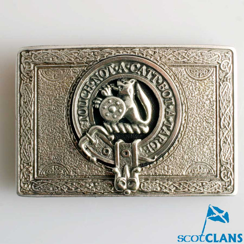 MacBain Pewter Clan Crest Buckle For Kilt Belts