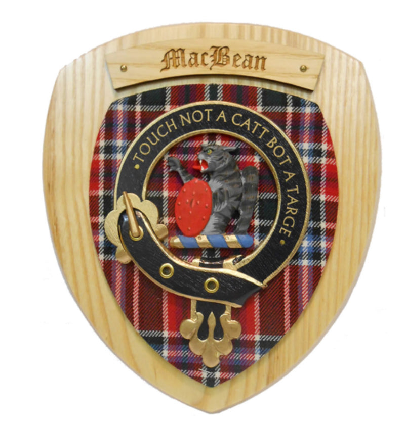 MacBean Clan Crest Plaque