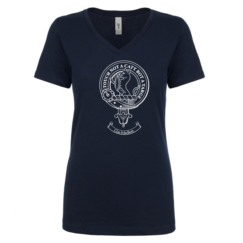 MacBean Clan Crest Ladies Ouline T-Shirt