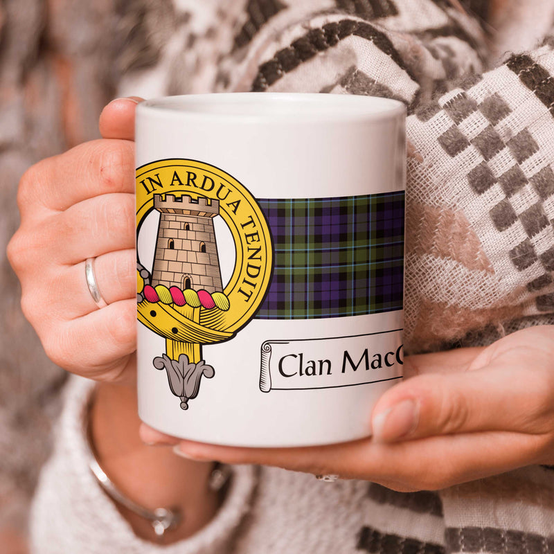 MacCallum Clan Crest and Tartan Mug