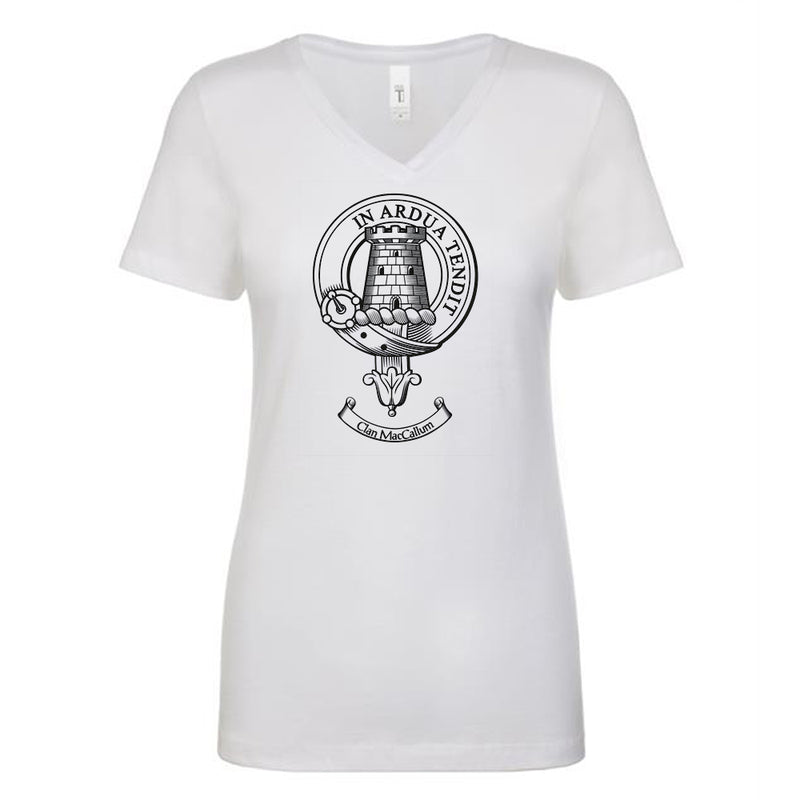 MacCallum Clan Crest Ladies Ouline T-Shirt