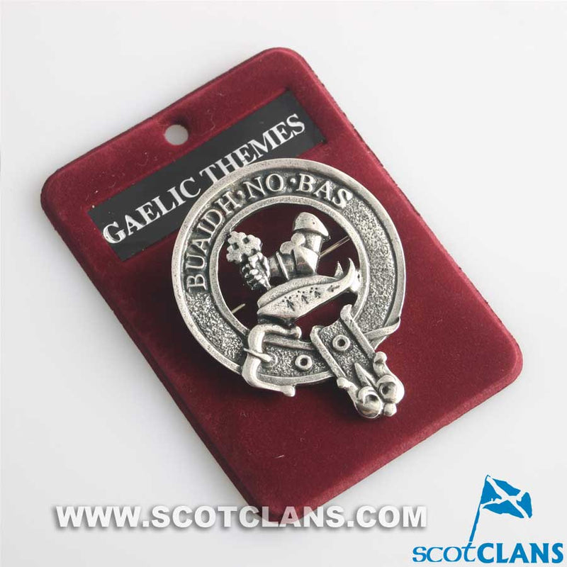 MacDougall Clan Crest Badge in Pewter
