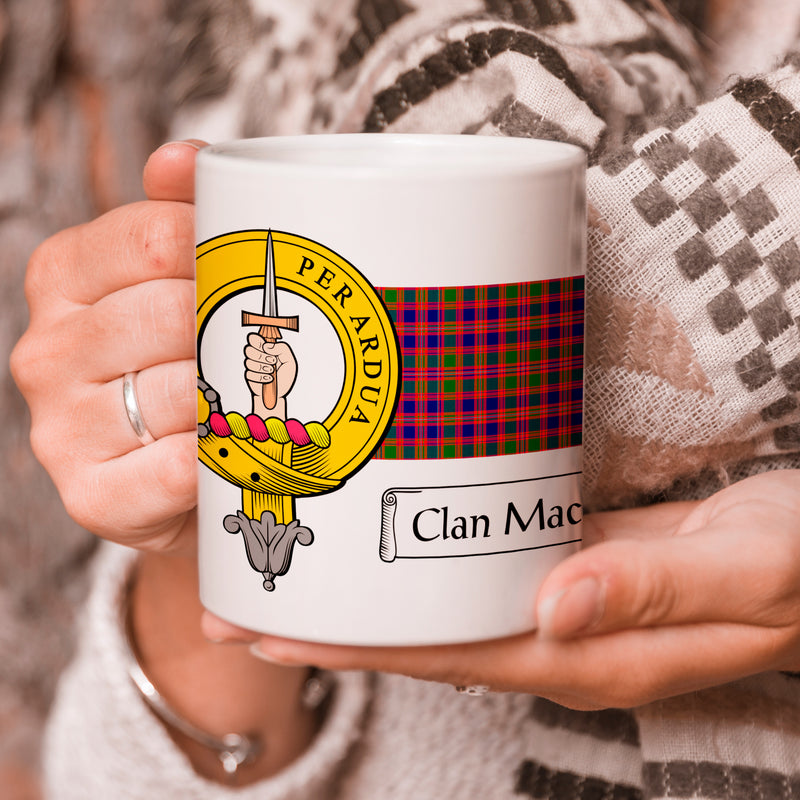 MacIntyre Clan Crest and Tartan Mug