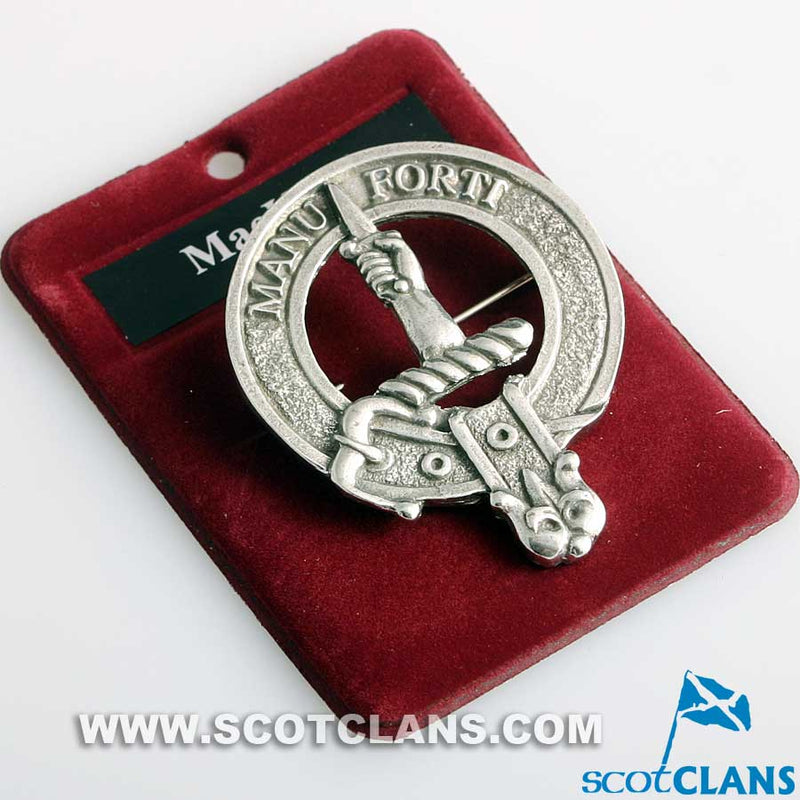MacKay Clan Crest Badge in Pewter