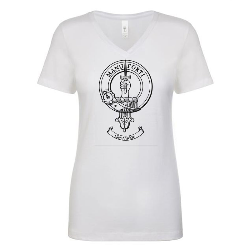 MacKay Clan Crest Ladies Ouline T-Shirt