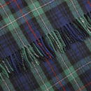 MacKenzie Modern Tartan Throw Rug in cozy wool blend, perfect for adding warmth and Scottish charm to your home decor.
