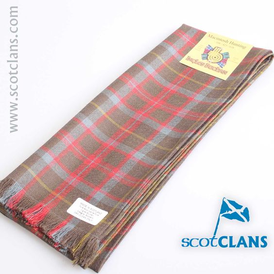 Wool Scarf in MacKintosh Hunting Weathered Tartan