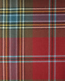 Close-up of Heavy Weight Tartan per meter fabric displaying the luxurious texture and quality of 100% wool.
