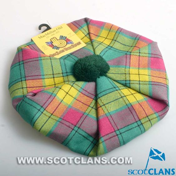 Pure Wool Tartan Tam in MacMillan Old Ancient Tartan