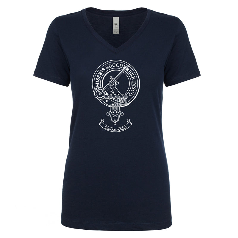MacMillan Clan Crest Ladies Ouline T-Shirt